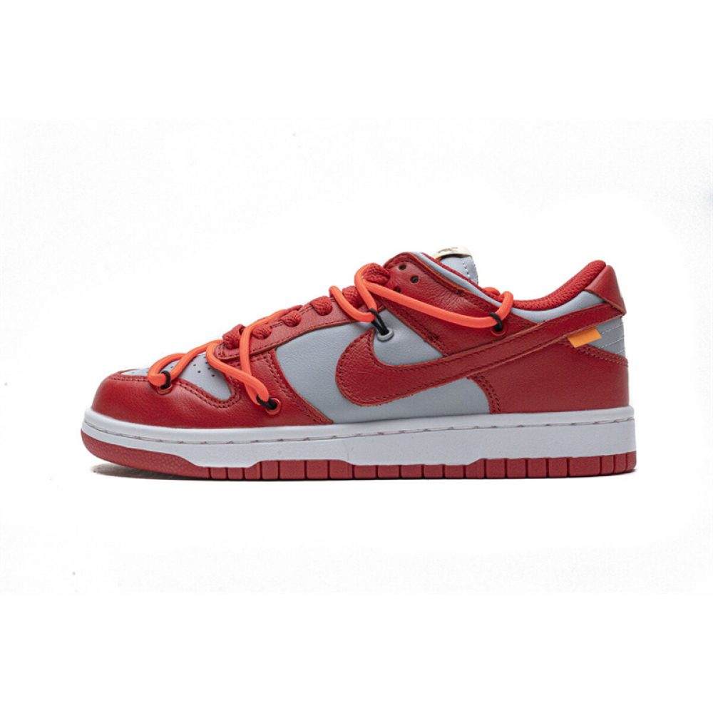 sb dunk off white red